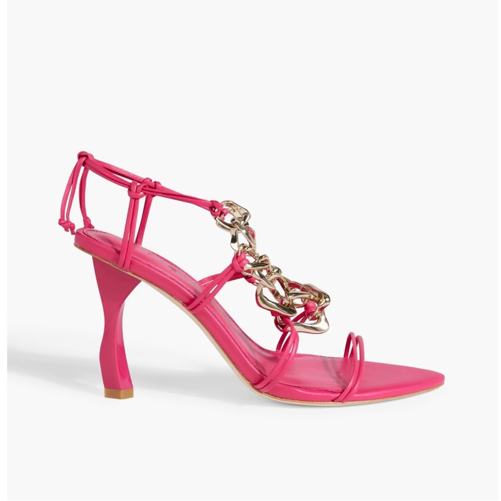 AJE. Astrid chain-embellished leather sandals